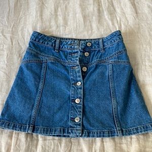 Mini jean skirt